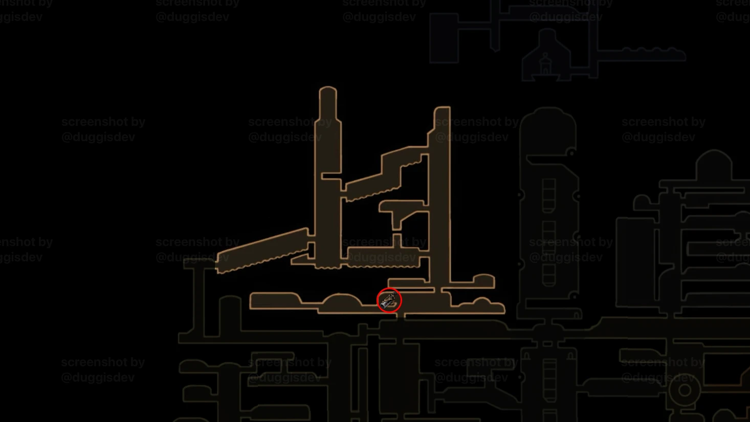 Rosary Cannon location - High Halls